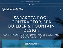 Tablet Screenshot of gettlepools.com